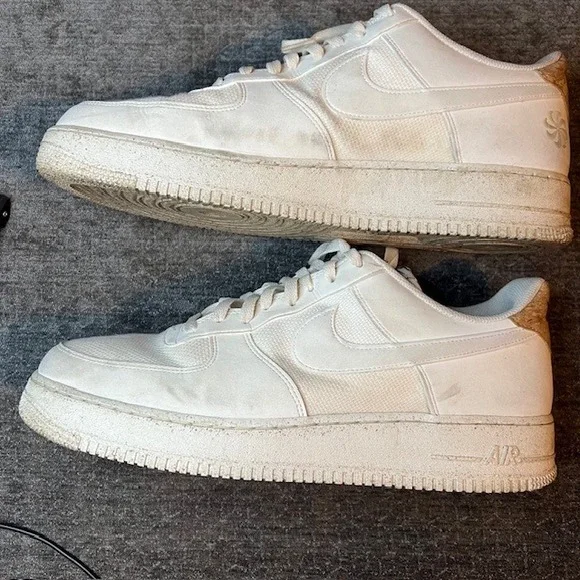 Nike Air Force 1 Crater Next Nature White Cork Casual Sneakers Mens SZ 14 - Picture 1 of 7